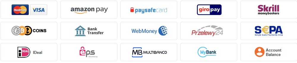 Payment options for Rapidgator Premium Account